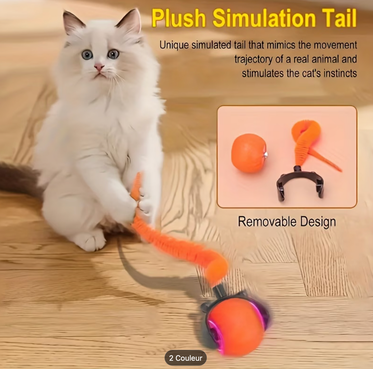 Balle interactive pour chat â 3 modes de jeu