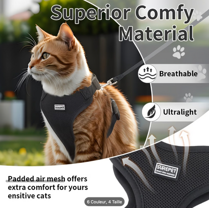 Harnais pour chat – Pour ses petites aventures